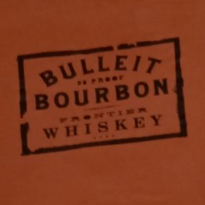 Cool XL orange Bulleit Bourbon t-shirt